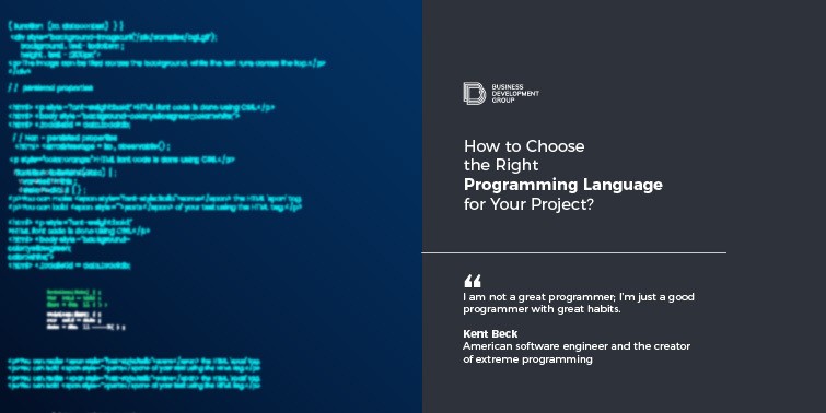 How to choose the right programming language for your project?